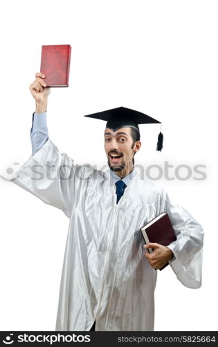 Young male student graduate