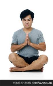 Young Man Doing Meditation