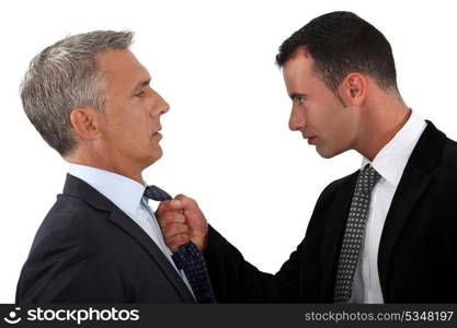 Young man fed-up with boss