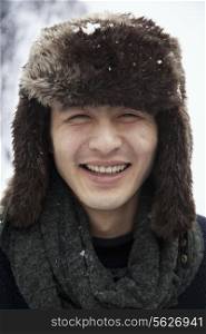 Young Man in Fur Hat