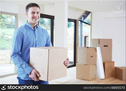 Young Man Moving Into New Home