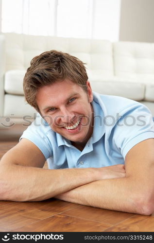 Young Man Relaxing At Home