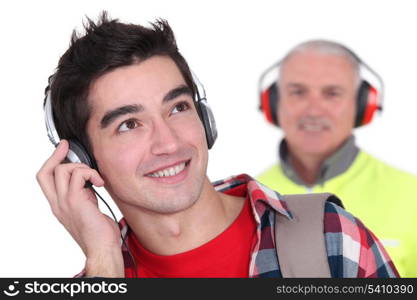 Young man&rsquo;s earmuffs"