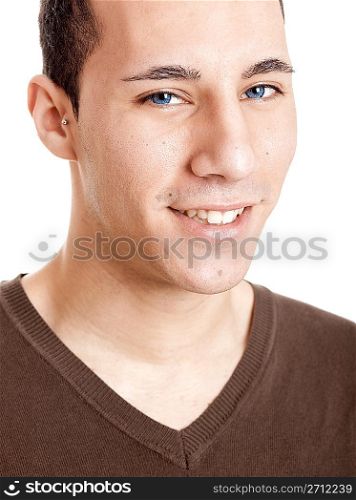 Young man smilling