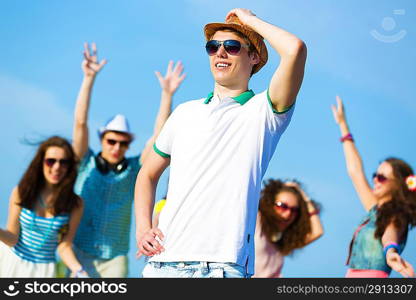 Young man with headphones