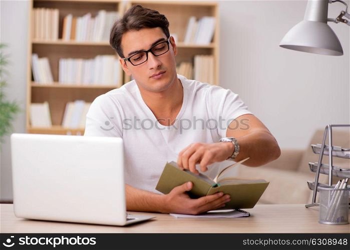 Young man working in the office