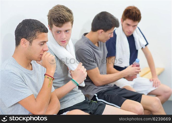 young men having a discussion