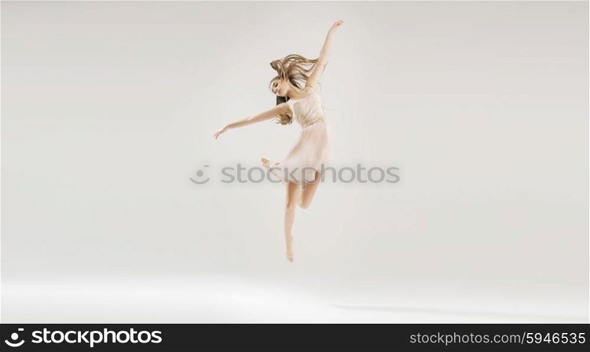 Young pretty and talented ballet dancer