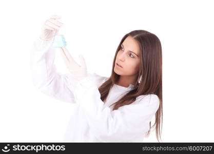 Young scientist working at laboratory