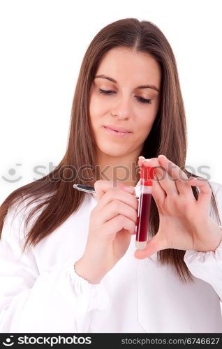 Young scientist working at laboratory