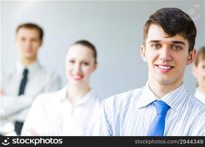 Young smiling businessman