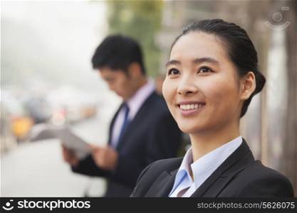 Young Smiling Businesswoman in Beijing, China, portrait