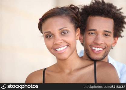 Young smiling couple