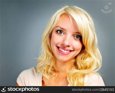 Young smiling woman portrait