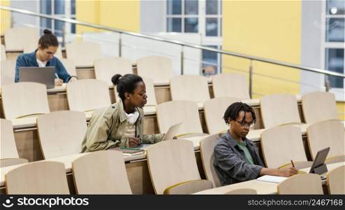 young students attending university class 3