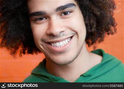 Young Trendy Man With Afro