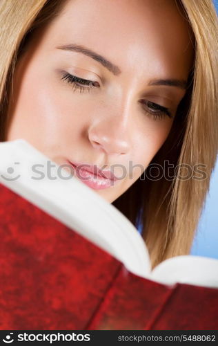 Young university student with many study textbooks