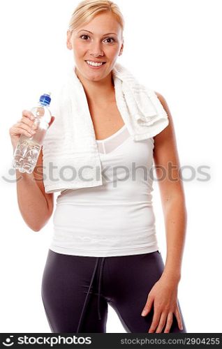 Young woman after workout