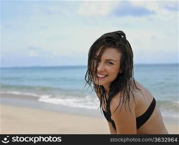 Young Woman at Beach