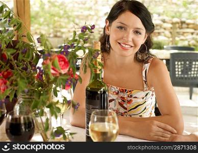Young Woman at Table