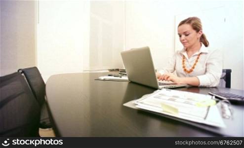 young woman at work