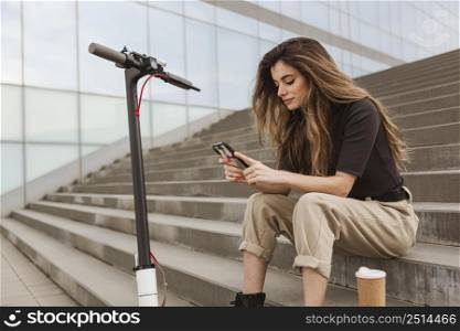 young woman browsing her mobile phone