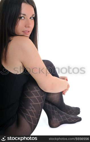 young woman fashion leg and socks