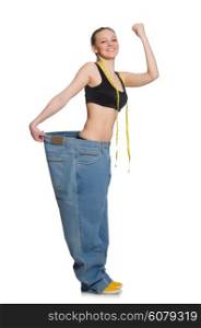 Young woman in dieting concept
