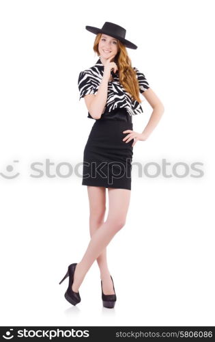 Young woman in fashion concept