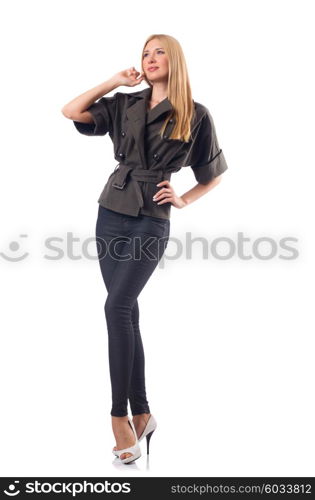 Young woman in fashion concept