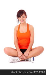 Young woman in great shape - fitness concept