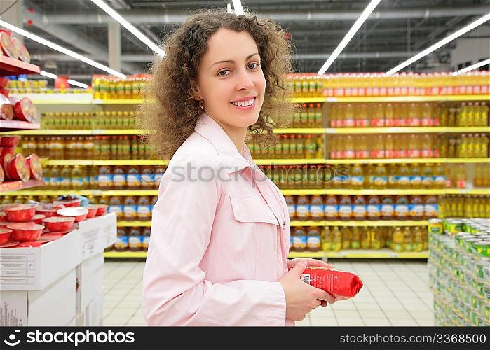 Young woman in shop