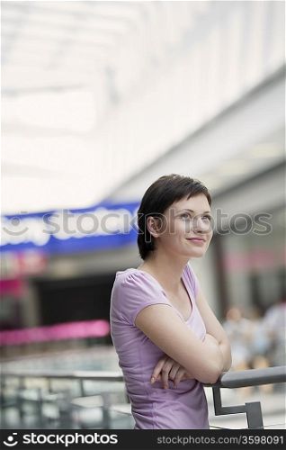 Young woman in shopping centre Voronezh