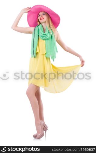 Young woman in summer clothing