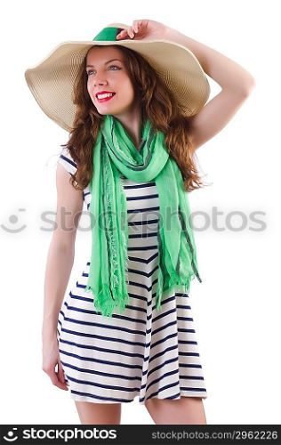 Young woman in summer concept
