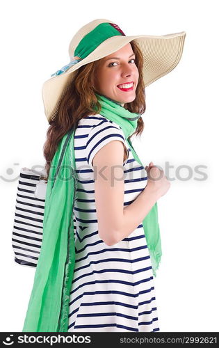 Young woman in summer concept