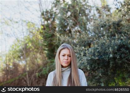 Young woman in the nature in a relaxed day
