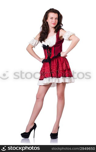 Young woman in traditional german costume