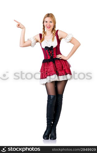 Young woman in traditional german costume