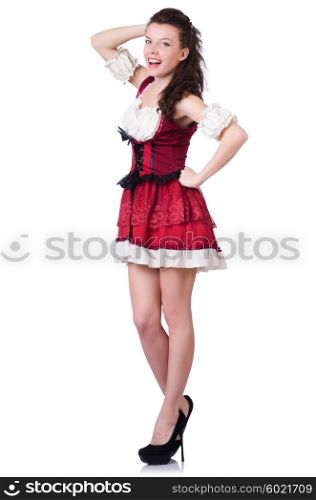 Young woman in traditional german costume