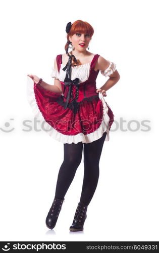 Young woman in traditional german costume