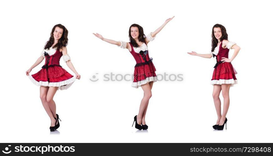 Young woman in traditional german costume