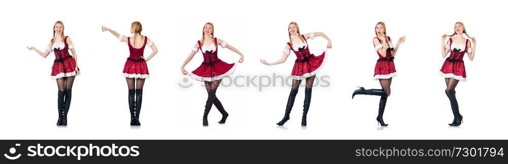 Young woman in traditional german costume