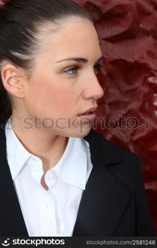 Young woman looking away