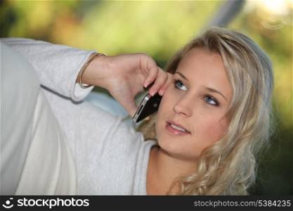 Young woman on a cellphone
