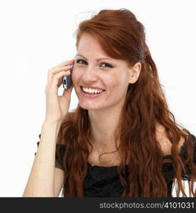 Young woman on mobile phone