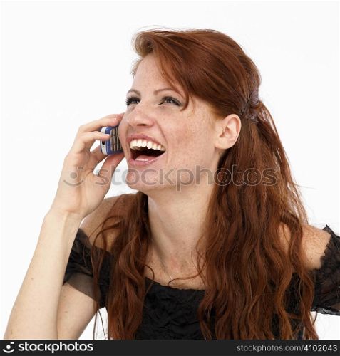 Young woman on mobile phone
