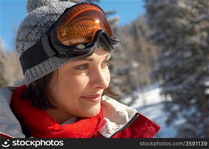 Young Woman on the Ski Slope