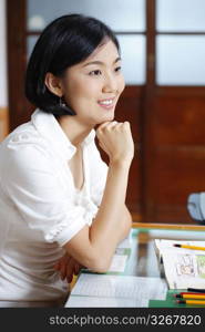 Young woman posing