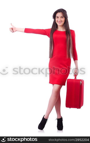 Young woman preparing for vacation